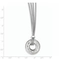 thumbnail image 2 of 925 Sterling Silver 2 Strand Circle Collier Pendentif Breloque Forme Géométrique, 2 of 6