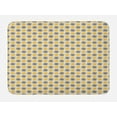 thumbnail image 1 of Flower Bath Mat, Doodle Style Arrangement with Bicolor Petals Simplistic Nature Growth, Plush Bathroom Decor Mat with Non Slip Backing, 29.5" X 17.5", Earth Yellow and Grey, by Ambesonne, 1 of 2