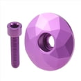 thumbnail image 2 of Tapa de DireccióN de Bicicleta VáStago de Bicicleta de Carretera Tapa Superior de Auriculares con Tornillo para Tubo de DireccióN de Horquilla de 28,6 Mm, PúRpura, 2 of 9