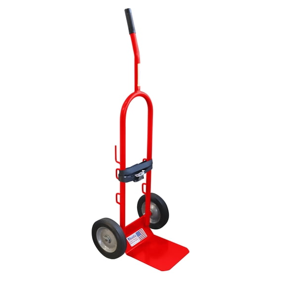 Milwaukee LP Tank Cylinder Truck, 100 lb Load Capacity, 8 in. Semi-pneumatic Tires