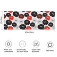thumbnail image 2 of Pioneer Flower Floral Print Pattern Bathroom Rugs Mat, Non Slip Microfiber Bathroom Rug with Rubber Backing, Soft Mats for Bathroom Floor Tub Shower, 17"x47", 2 of 3