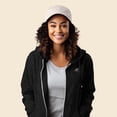 thumbnail image 4 of Dalix UFO Embroidered Fleece Zip Washed Hoodie Cold Fall Winter Women in Black XS X-Small, 4 of 5