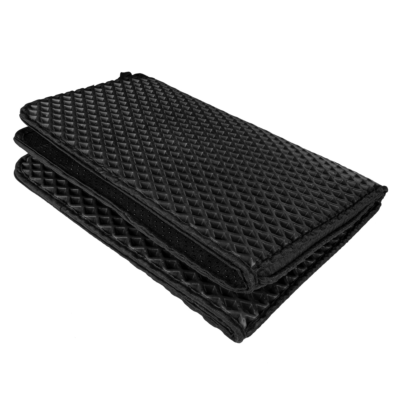 Pefilos Foldable Large Double Layer Cat Litter Trapping Mat with Handles,30" X 23.6", Grey Pefilos Foldable Large Double Layer Cat Litter Trapping Mat with Handles,30" X 23.6", Grey