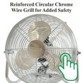 thumbnail image 3 of Optimus 12" Industrial Grade High Velocity 3-Speed Fan, White, 3 of 11