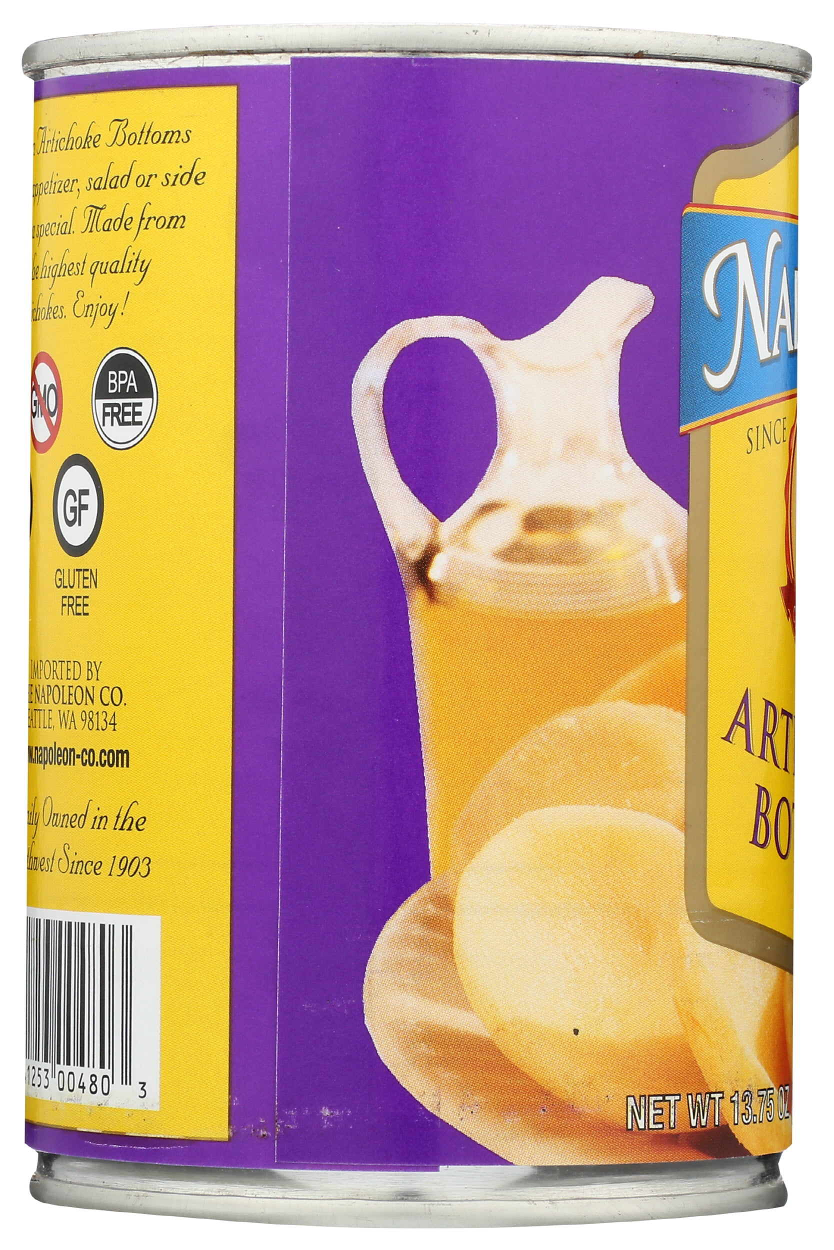 Pack of 12, Napoleon Artichoke Bottoms, 13.75 oz