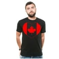 thumbnail image 2 of Canada Flag Heart Shirt Canada Patriotic Unisex Shirt Canada Country Flag Shirt Canada Day Shirt (Large Navy Blue), 2 of 6