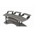 thumbnail image 6 of Desks | 83'' Modern Music Recording Studio Desk, Black Oak Finish with Keyboard Storage & Casters | Dark Oak | Synthetic Wood, 6 of 8