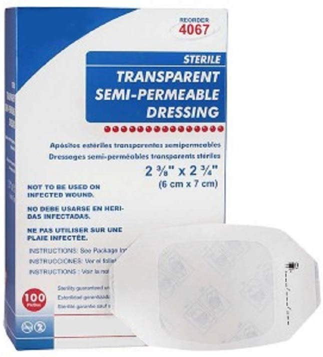 Case of 10 SemiPermeable Dressings. Sterile Transparent Film Dressings