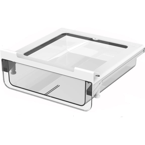 vacane Kitchen Organizer Drawer, Clear Under Shelf Drawer,Pantry Drawer Under Cabinet Shelf Hanging Storage, Pull Out Bins Organizer