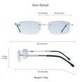 thumbnail image 4 of LifeArt Blue Light Blocking Glasses, Computer Reading Glasses, Anti Blue Rays, Reduce Eyestrain, Stylish for Men and Women(Silver,+3.00 Magnification), 4 of 5