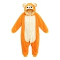 thumbnail image 4 of DHFJKG Unisex Adult Onesie Pajamas, Flannel Monkey Animal One Piece Halloween Hooded Sleepwear Homewear, 4 of 4