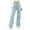 Jeans - Light Blue, variant on Xdegoge Women's High Waist Jeans Plus Size Straight Leg Pants Casual Classic Y2k Denim Pant Stylish Streetwear with Pockets for Spring, Summer