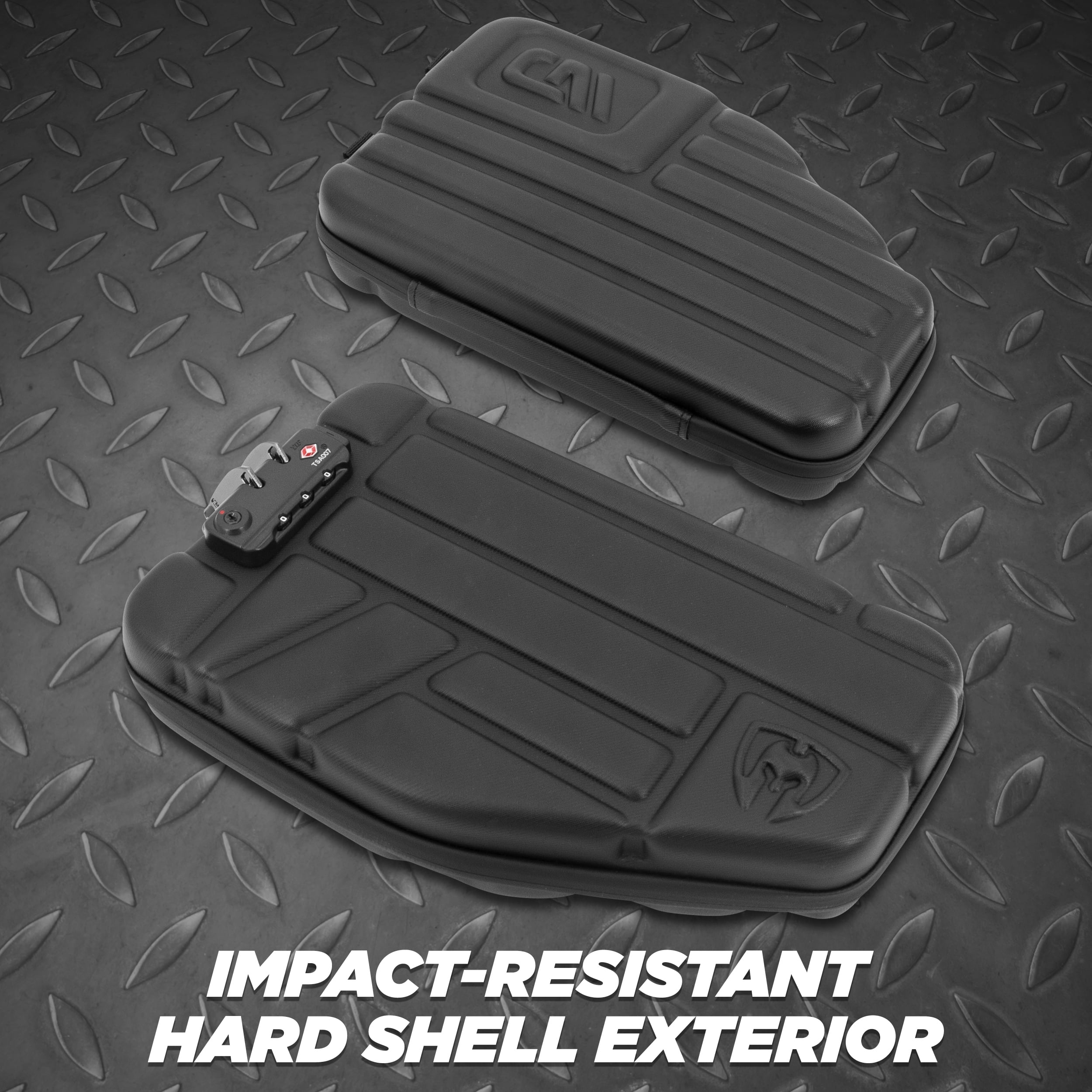 CASEMATIX 12" Pistol Case Fits 9mm Pistols - Premium Hard Handgun Case with Lock Zippers - Case Only