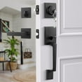 thumbnail image 2 of Ensemble Poignée de Porte avant et Pêne Dormant Poignée de Porte d'Entrée et Pêne Dormant avec Levier de Poignée Réversible Ensemble de Serrure de Porte avant Poignées et Serrures de Porte Extérieures, 2 of 8