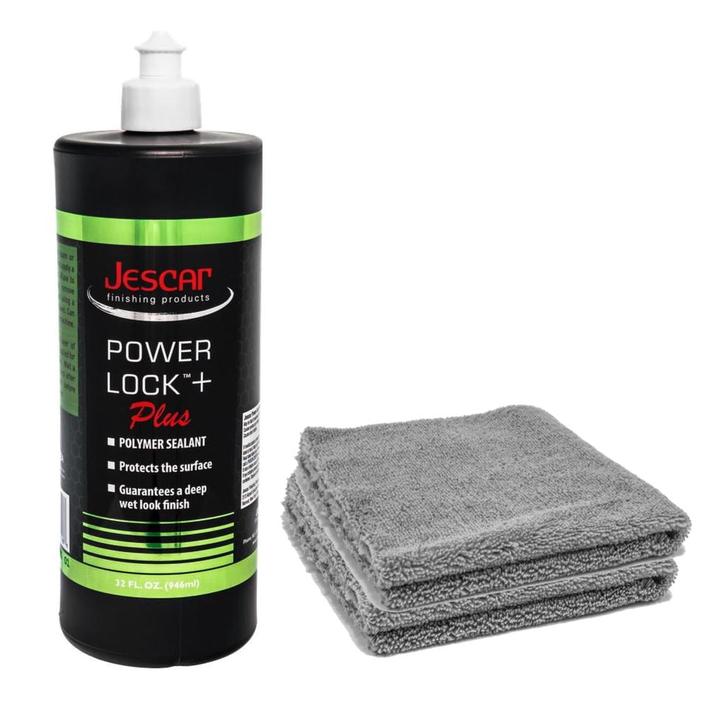 Jescar Power Lock Plus Polymer Paint Sealant Quart 32oz & Two DD