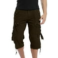 thumbnail image 1 of SHIXIAOO Men's Spring and Summer Leisure Sports Solid Color Pocket Trouser Leg Hanging Rope Tool Minute Shorts, 1 of 6