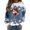 Blue, variant on Womens Christmas Warm Sweatshirt Festive Long Sleeve Versatile Style Printed Great for Outdoor Errands and Gift Giving for the Christmas Season