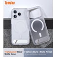 thumbnail image 2 of Funda Delgada Mate con Soporte Oculto para iPhone 17 Pro Max 6.9", Mate Transparente, 2 of 8