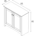 Bush Furniture Buena Vista Low Storage with Doors in Madison