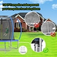 thumbnail image 6 of SENCHO GINSYTALIOR 16FT Trampoline for 2-3 Kids & 2 Adults Recreational Trampoline W/ Enclosure Net Outdoors Trampoline, 6 of 8