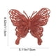 thumbnail image 3 of Paquete de 10 adornos de mariposas brillantes para árbol de Navidad, guirnaldas, decoraciones de boda, coronas, cajas de regalo y decoraciones para fiestas., 3 of 6