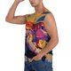 thumbnail image 3 of Balery Colorful Gecko Jungle Art Camisetas sin mangas para hombre, absorbe la humedad y protege contra el mal olor.-Medium, 3 of 7