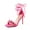 HOT PINK-PU, variant on Lace Up High Heels Stilletos Heels for Women Strappy Gladiator Open Square Toe Heels Fashion Dressy Heels Wedding Bridal Pumps Sandals Shoes