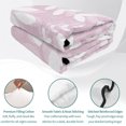 thumbnail image 4 of Quilts Queen Size, Lavender Leaves Soft Comforter Bedding Set for Bed, Farmhouse Botanical Branch Vintage Modern Lightweight Quilted Bedspread with Pillow Cover(2 Pieces) for All Season, 90x96 Inch, 4 of 9