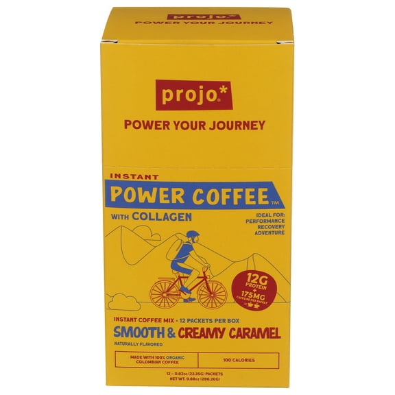 (Pack of 6) Projo Coffee Instant with Collagen Caramel 9.31 oz