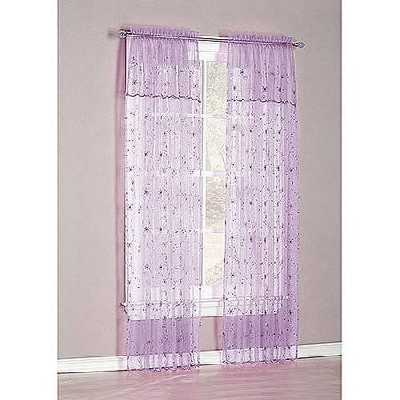Flora Curtain Panel and Valance Set