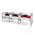 thumbnail image 2 of Bestar Pro-Biz Six Workstations in Cappuccino Cherry, 2 of 5