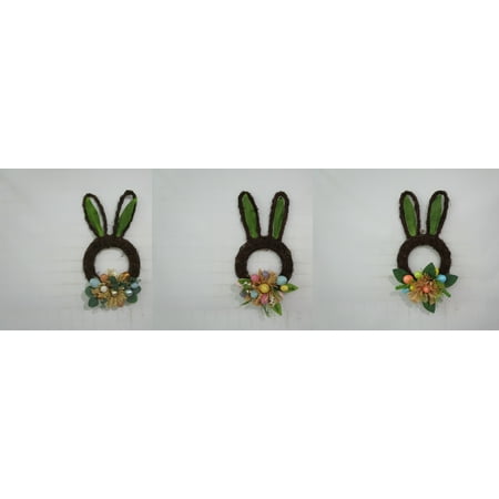 Way To Celebrate Bunny Head Wreath