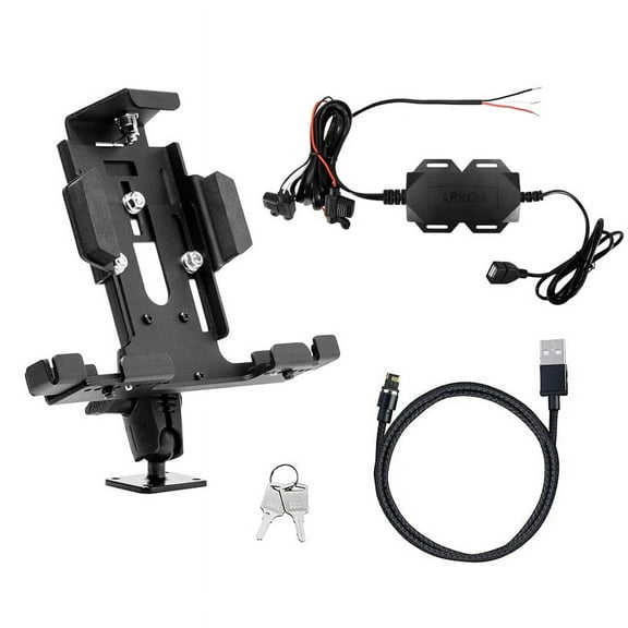 Arkon TAB42AMPSMM Powered Locking Tablet Mount with Magnetic Micro USB Charge Cable for Commercial and Enterprise