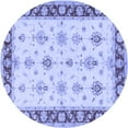 thumbnail image 1 of Ahgly Company Indoor Round Persian Blue Traditional Area Rugs, 8' Round, 1 of 4