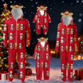 thumbnail image 5 of QTSHPN Christmas Family Pajamas Matching Set Hooded Zip up Jumpsuit Winter Warm Pajamas for Kids Adults Holiday Party Kids Pajamas, 5 of 5