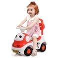 thumbnail image 4 of Gymax 3-in-1 Baby Walker Sliding Car Pushing Cart Toddler Ride On Toy w/ Sound Orange, 4 of 9
