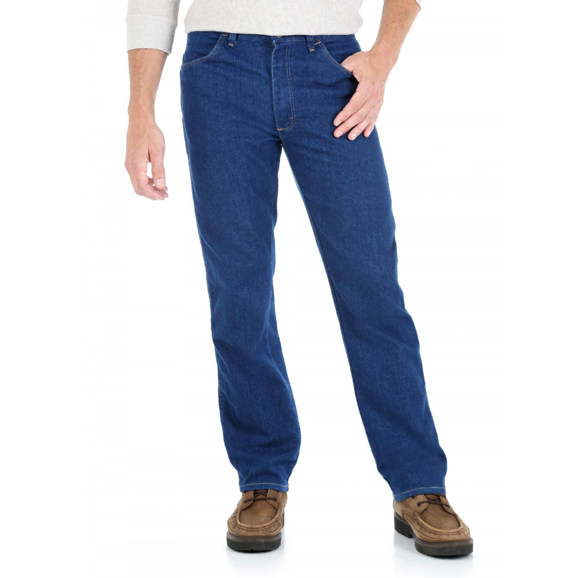 Wrangler - Wrangler Men's Regular Fit Stretch Jeans - Walmart.com ...