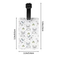thumbnail image 4 of Luggage Tags for Suitcases, Cute Dog rainbow Leather Bag Luggage Tags ID Label Tags Privacy Protection Travel Bag Labels, 4 of 6