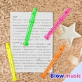 thumbnail image 4 of Etmact Grabadoras de plástico de 5,5 pulgadas - Paquete de 12 - Flauta de plástico de colores mezclados Instrumentos musicales de juguete para regalos de fiesta para niños Bolsas de regalo Instrumento, 4 of 8