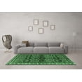 thumbnail image 3 of Ahgly Company Indoor Square Persian Emerald Green Traditional Area Rugs, 3' Square, 3 of 4