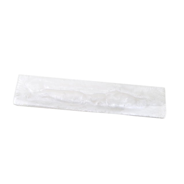 Reposamuñecas de resina para teclados mecánicos CUTICAT Ergonómico antideslizante 61-104 teclas Blanco Medio