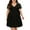 Black, variant on TIYOMI Womens Plus Size Dress Summer Black Star Elegant Dress Short Sleeve V Neck Dress Vacation Holiday Maxi Dress Casual Loose Fit Dress XL 14W 16W