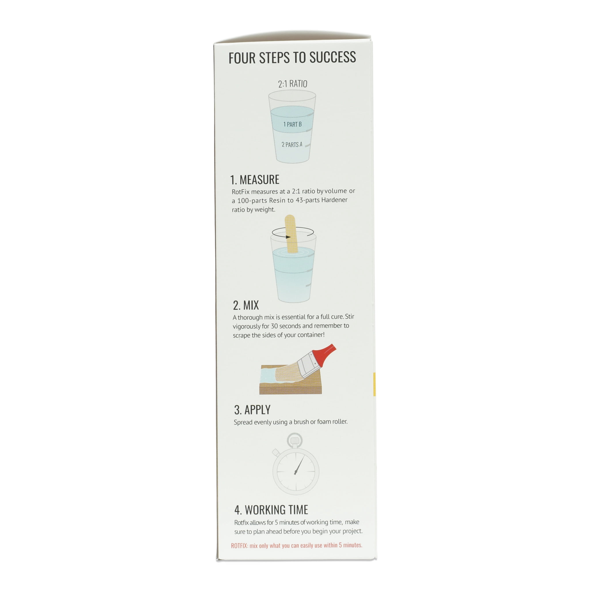 System Three Rot Fix Epoxy Wood Sealer, 1.5-Pint Kit