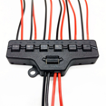 thumbnail image 1 of 2X 6Ports Quick Connect Out Line Splitter Quick Splitter Out Line Splitter Lighting LED Strip Model Lghts Railway Layout, 1 of 3