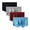4pack/02, variant on Men's Ice Silk Boxer Brief Set,Underwear for Men 4Pack M
