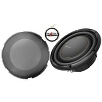 Single Pioneer TS-D10LS2 10" 2-ohm shallow-mount subwoofer   UD-G10L mesh grille