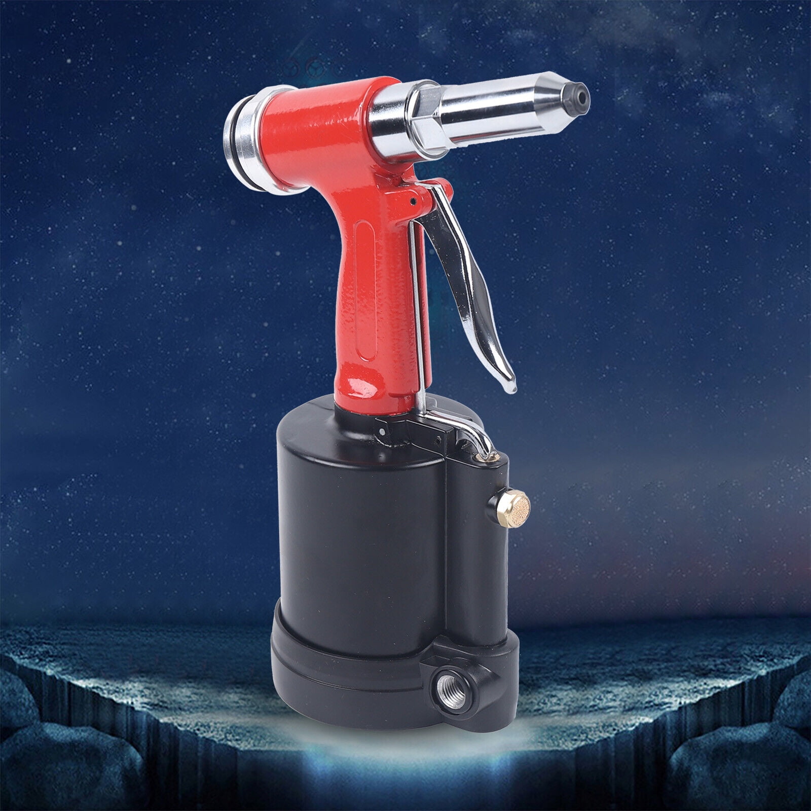 TFCFL Pneumatic Air Riveter Hydraulic Pop Rivet Gun 1/8" 5/32" 3/16" 1/4" Riveting Tool Set