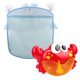 thumbnail image 4 of Organizador de juguetes de baño para bebé, bolsa de almacenamiento de juguetes de baño y bañera, red de malla para accesorios de ducha, 2 ventosas (azul), 4 of 5