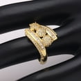 thumbnail image 2 of Maria Statement Engagement Bridal Ring Gold Plated Womens Ginger Lyne Collection, 2 of 5