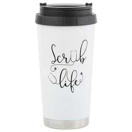 

CafePress - Scrub Life - Stainless Steel Travel Mug Insulated 16 oz. Coffee Tumbler